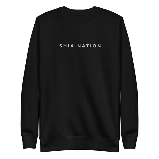 Shia Nation - Embroidered Sweatshirt (Dark)